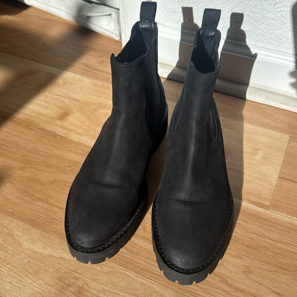 Thursday suede lug sole boots